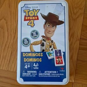 Disney Pixar Toy Story 4 Dominoes Carrying Case Game Woody Buzz